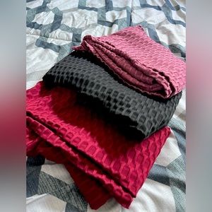 High Waisted Ruched Butt Lifting Honeycomb Yoga Leggings